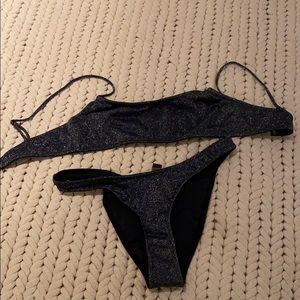 Triangl sparkly navy bathing suit